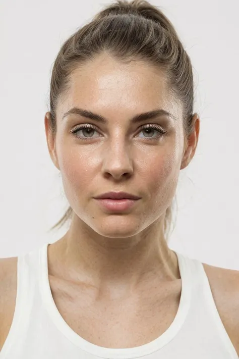 1girl, solo, portrait, ((white tank top)), looking at viewer, (white background), masterpiece, best quality, ultra-detailed, ultra high res, (photorealistic:1.4), raw photo, (realistic:0.2), 8k HDR, f1.4, 40mm, photorealistic, raw, 8k, textured skin, skin pores, intricate details
<lora:skin_texture_v2:0.5> <lora:epiCRealismHelper:0.8> <lora:PAseer-SD15-LCM Quick:1> <lora:ca96_uk_lora_v03:1> ch96