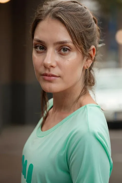 face, mint shirt, soft colors, bokeh, masterpiece, high quality, (high detailed skin:1.1)
<lora:carla_humphrey_lora_v01:1> 8carla