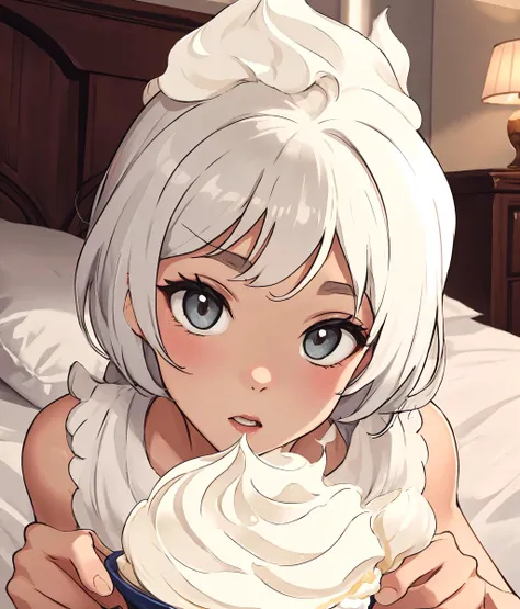 <lora:WhippedCreamTopStyle:0.2> WhippedCreamTopStyle bed