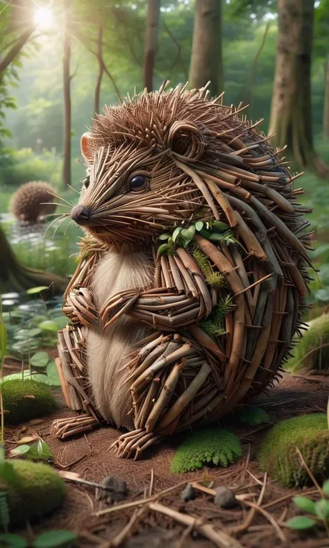 happy hedgehog, sitting in a lush forest, ais-sticks <lora:ais-stcks-sdxl:1.0>, <lora:- SDXL - letitflrsh_let_it_flourish_V1.0:1.0>, <lora:add-detail-xl:1.0>,