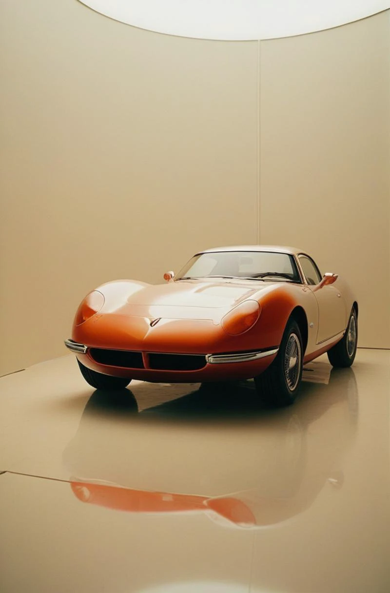 (Color analog car photo studio cyc eggshell creaive lightbox photo of prototype automobile body with lines and design based the female human body form)(evocative depth of field)(absolute sharpness)(true black point)(art of genius)(relativistic gradients)bright colors
<lora:LCM-LoRA-XL_V1:0.21>
<lora:SDXLHighDetail_v5:0.3>
<lora:MJ52:.6>
<lora:JuggerCineXL2:.6>