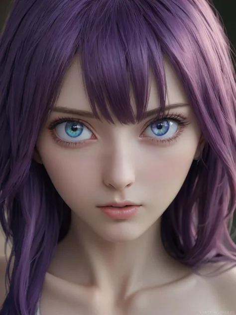 anime artwork <lora:Hitagi:1> hitagi, purple hair, long hair, blue eyes <lora:detailed_notrigger:1> . anime style, key visual, vibrant, studio anime, highly detailed