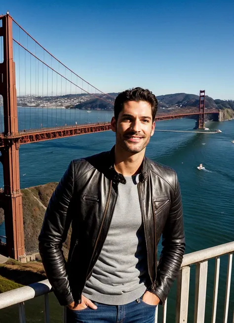 portrait of sks person, in San Francisco, with the Golden Gate Bridge in the background, Leather jacket and skinny jeans, by Henri Cartier-Bresson, epic character composition, natural lighting,
<lora:locon_perfecteyes_v1_from_v1_64_32:0.25>, perfecteyes
<lora:locon_perfectsmile_v1_from_v1_64_32:0.1>, (perfectsmile:0.7)
<lora:add_detail:0.6> <lora:locon_tomellis_v1_from_v1_64_32:1>
