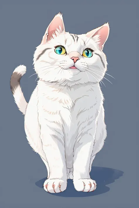 photorealistic (acceptance:1.3) cat, simple background