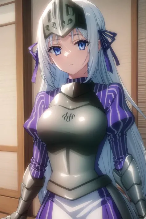 eucliwoodhellscythe, <lora:eucliwood hellscythe s2-lora-nochekaiser:1>,
eucliwood hellscythe, long hair, blue eyes, very long hair, ribbon, hair ribbon,
BREAK long sleeves, dress, puffy sleeves, armor, juliet sleeves, gauntlets, breastplate, armored dress, faulds, visor \(armor\),
BREAK indoors,
BREAK looking at viewer, (cowboy shot:1.5),
BREAK <lyco:GoodHands-beta2:1>, (masterpiece:1.2), best quality, high resolution, unity 8k wallpaper, (illustration:0.8), (beautiful detailed eyes:1.6), extremely detailed face, perfect lighting, extremely detailed CG, (perfect hands, perfect anatomy),
