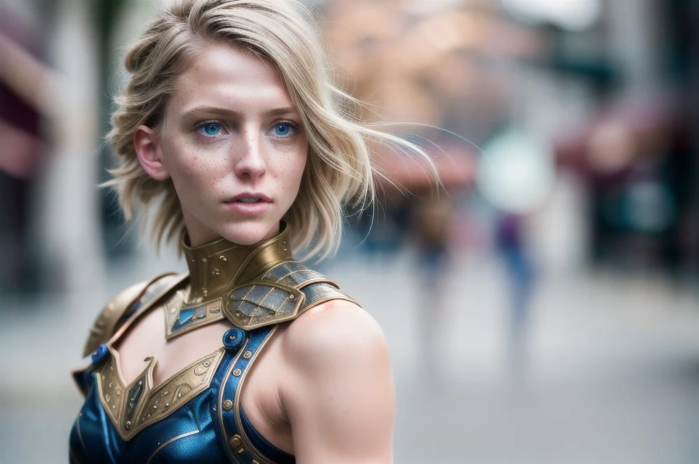 warrior girl, ((realism)), armor gold, extremely high quality RAW photograph, ultra detailed photograph, sharp focus, high resolution, (detailed skin:1,3),high quality, film grain, Fujifilm XT3,Highly Detailed, movie, (Cinematic Photo:1.3) of (Realistic:1.3),(Disgusting:1.3) Photorealism, (Magical Photo:1.3) of (Realistic:1.3), Crystalcore, Bejeweled, ethereal, hyperdetailed fantasy character,