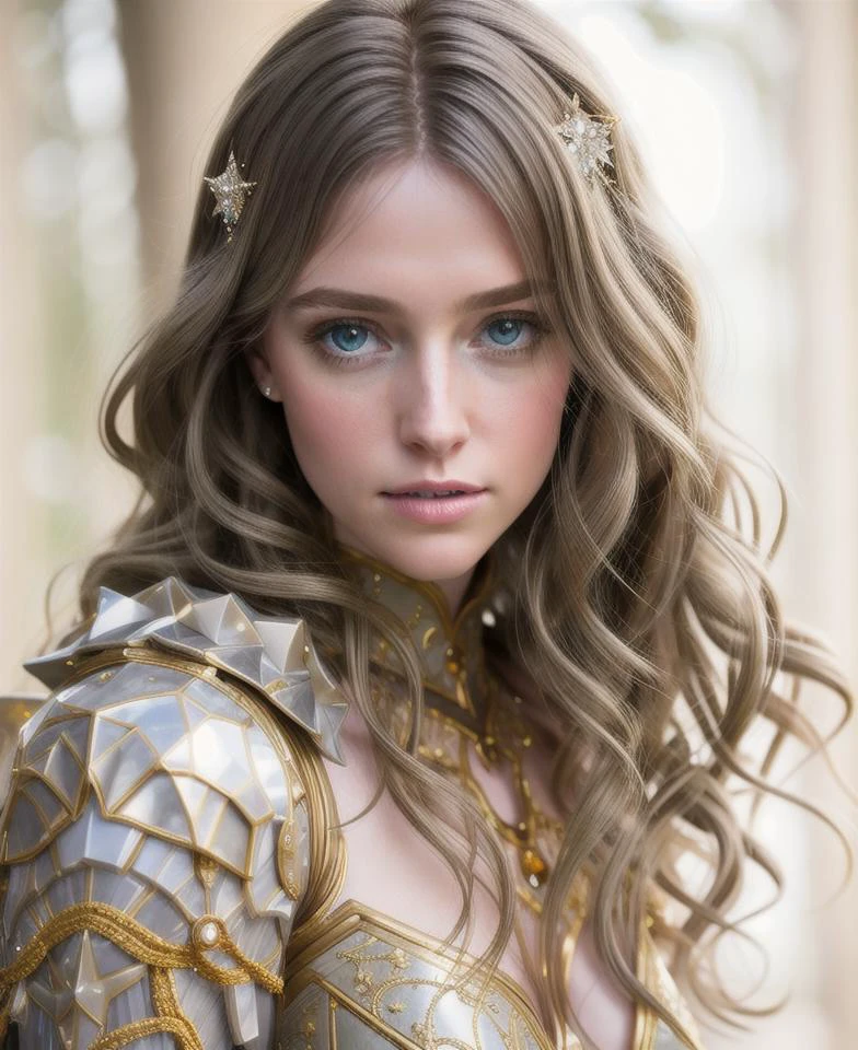 princess, ((realism)), armor gold, extremely high quality RAW photograph, ultra detailed photograph, sharp focus, high resolution, (detailed skin:1,3),high quality, film grain, Fujifilm XT3,Highly Detailed, movie, (Cinematic Photo:1.3) of (Realistic:1.3),(Disgusting:1.3) Photorealism, (Magical Photo:1.3) of (Realistic:1.3), Crystalcore, Bejeweled, ethereal, hyperdetailed fantasy character,