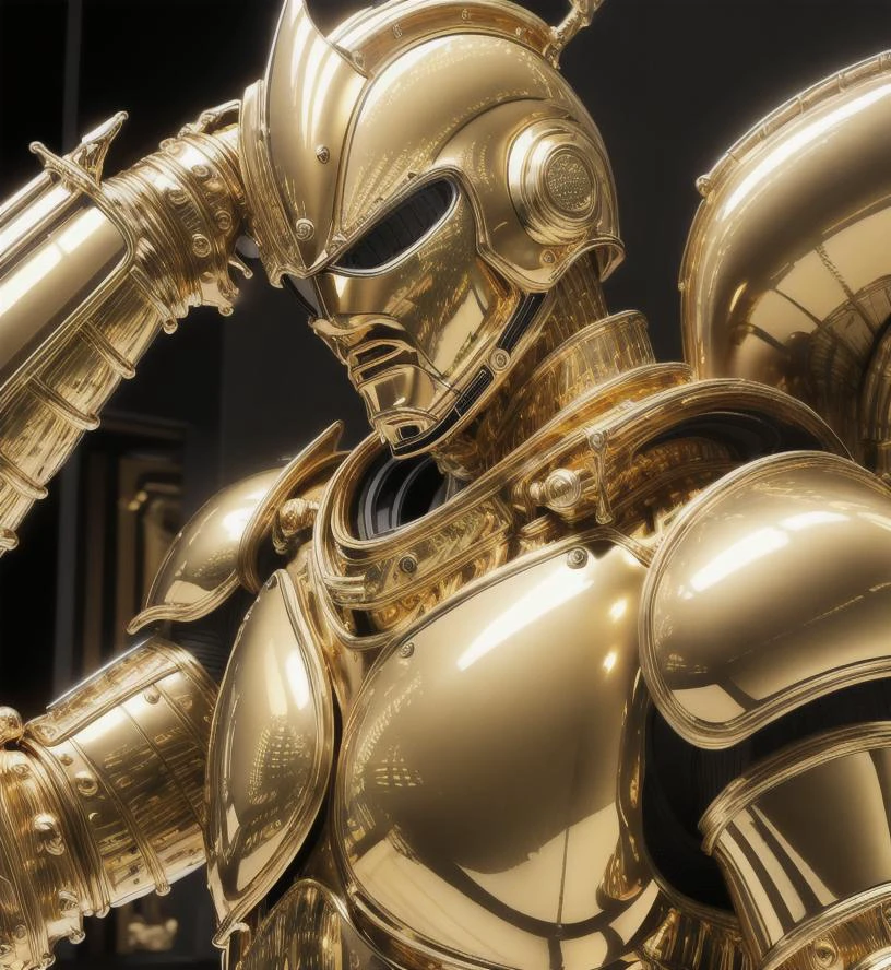ultra-detailed, ultra realism, house, (Cinematic Photo:1.3) of (Realistic:1.3),(Energetic:1.3) armor gold (masterpiece, best quality, high resolution:1.4), table gold