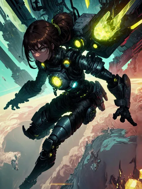 <lora:add_detail:0.25>, (1girl, solo, adult female, mature female), <lora:detailed_eyes:1>, <lora:concept_goodHands:1>, brown hair, layered hair, grey eyes, 
<lora:style_uraniumTech_(uraniumtech--radiation--scifi--nuclear--transparent):0.9>, uraniumtech power armor, scifi, radiation armor, (uraniumtech armor, nuclear armor), glowing armor, uraniumtech jetpack, flying, in the air, bent legs, jet propulsion, uraniumtech crystals,
