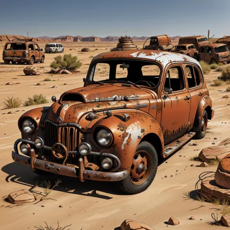 a old rusty car in a river, by darius kawasaki <lora:darius_v1.0c-sv5:1>