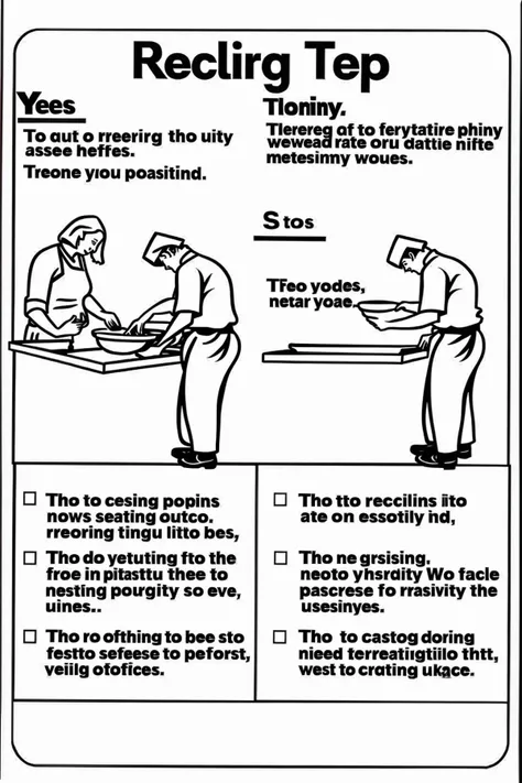 (drawing illustration of person Cook or prepare meals. :1) , ( do_dont :1.2)