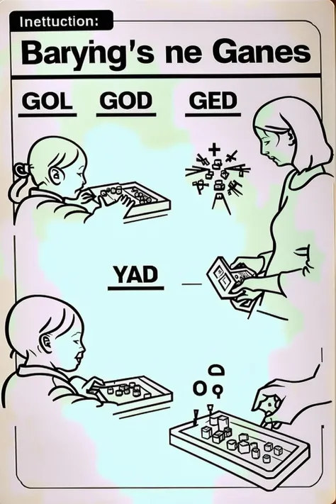 a drawing of Toys & Games > Games , do_dont