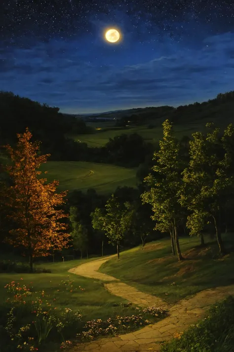 landscape at night, style of larry elmore, style of Mattias Adolfsson, <lora:waterVFX:0.25> <hypernet:b34tInstatronicA_v10:1> <lora:b34t_instograph_v2:0.5> <lora:add_detail:0.5>