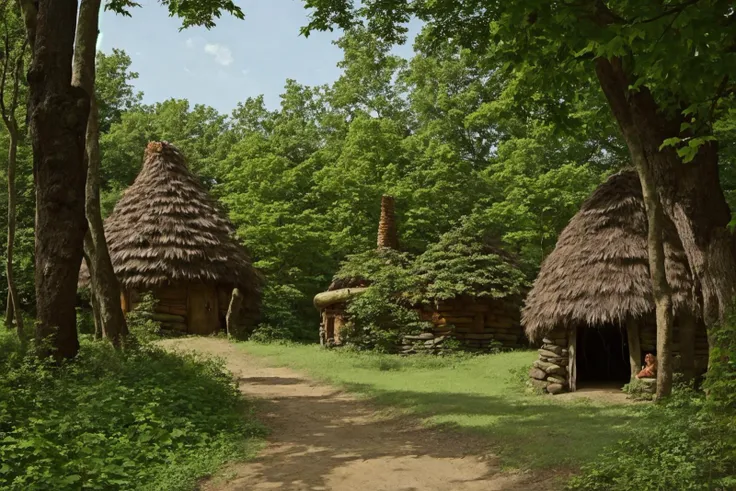 furry troll village in a forest, style of larry elmore, style of Mattias Adolfsson, <lora:waterVFX:0.25> <hypernet:b34tInstatronicA_v10:1> <lora:b34t_instograph_v2:0.5> <lora:add_detail:0.5>