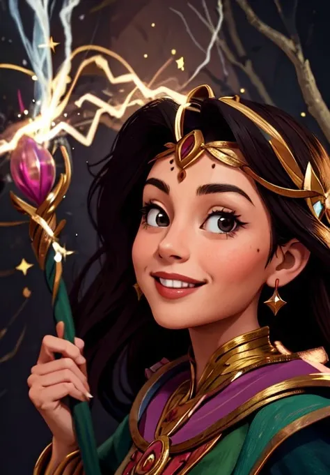<lora:sorceress:0.8>, sorceress, portrait, smile,, (magical, magnificent, masterpiece:1.3)