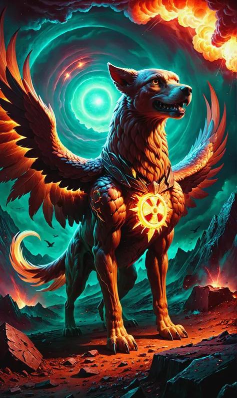 <lora:tranzp-sdxl:0.7> tranzp Griffin guardian of mountainous realms in Underground bunker surviving nuclear fallout, ultra-fine digital painting, <lora:xl_more_art-full_v1:0.3>, <lora:EnvyFeverDreamXL01a:0.7>
