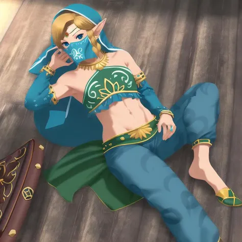 masterpiece, best quality, gerudo_set , <lora:gerudo_set_v3_dreamshaper5bvae-000003:1>
