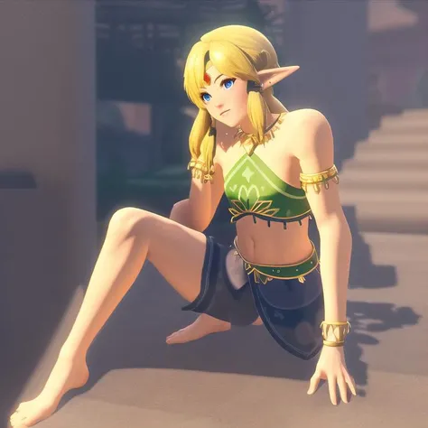 masterpiece, best quality, gerudo_set , <lora:gerudo_set_v3_dreamshaper5bvae-000003:1>