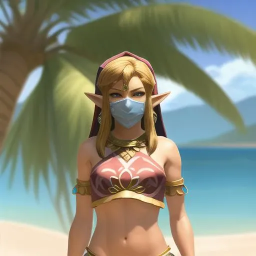masterpiece, best quality, photo realistic, <lora:gerudo_set_v4_DS1.5-000004:1>, gerudo_set