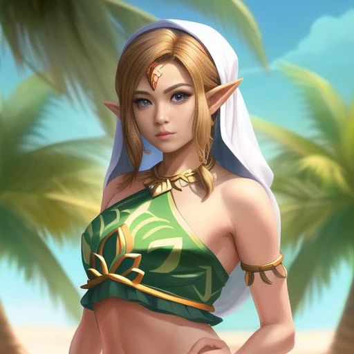 masterpiece, best quality, photo realistic, <lora:gerudo_set_v4_DS1.5-000004:1>, gerudo_set