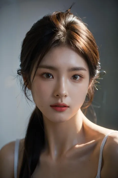 Best quality, masterpiece, ultra high res, (photorealistic:1.4), raw photo, portrait,    <lora:Diswoned_ShinSeKyung_v1.0:1>