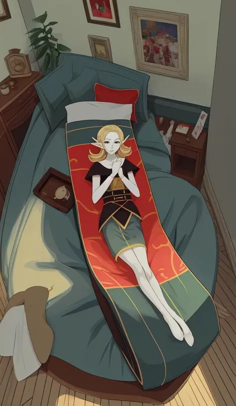 elf's lying flat and her hotel is closed,