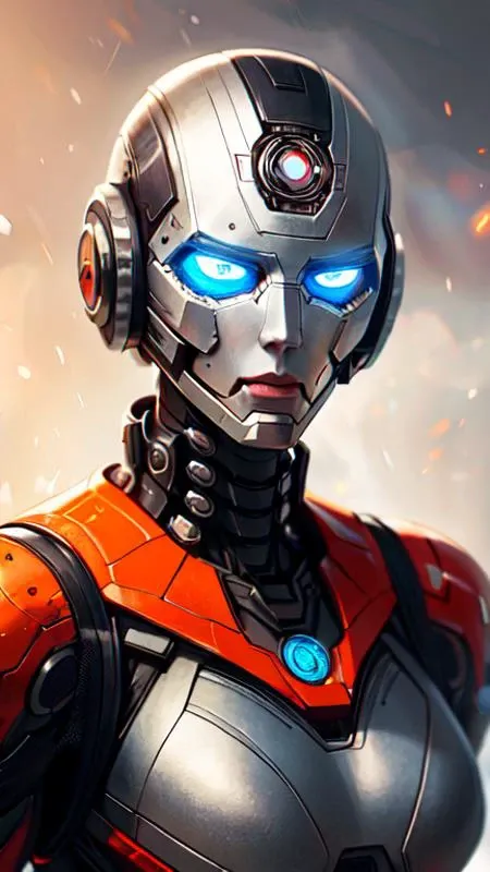 portrait of an orange ultron from age of ultron, clockwork steampunk, dieselpunk, head and chest only, by beksinski, 4 k, deviantart, trending on artstation