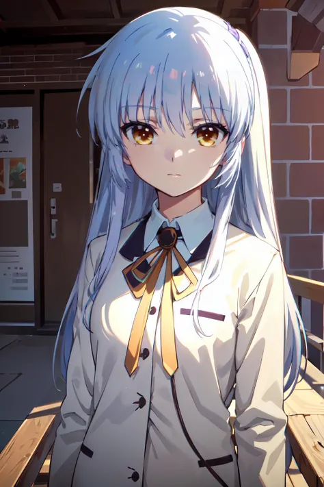 (((pixel-perfect, detail-perfect))), solo, 1girl, <lora:kanade-angelbeats-01:0.8>, kanade tachibana, school uniform, looking at viewer, closed mouth, ultra detailed, masterpiece, best quality, aesthetic, detailed,