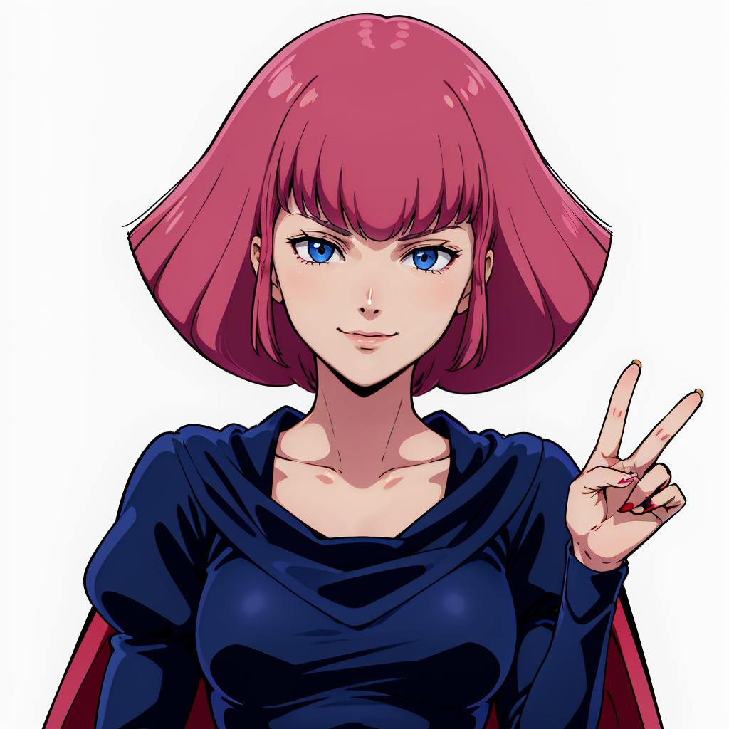 A close up of a person with a red hair and a black shirt - SeaArt AI
