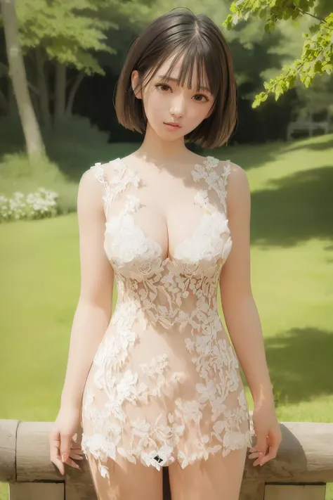 ((((ultra illustrated style:1.0)))),best quality,best animated,masterpiece,ray tracing, global illumination,white lace,head, I-type Valley,cleavage,1girl, solo, standing, outdoors, cowboy shot,looking at viewer,blouse, <lora:Hoshizaki Ao_07:0.5> <lora:I-type Valley:0.5> <lora:white lace:0.6>