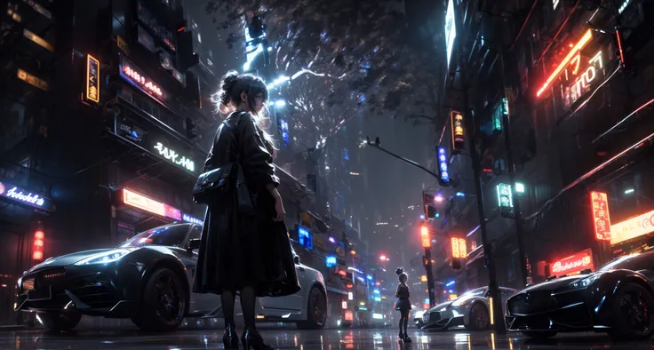 (dramatic, gritty, intense:1.4),masterpiece, best quality, 8k, insane details, intricate details, hyperdetailed, hyper quality, high detail, ultra detailed,(wide-angle lens,Panoramic:1.2),
Cyberworld,Transparent clothes,1girl,solo, glowing ,night,A shot with tension(sky glows yellow,Visual impact,giving the poster a dynamic and visually striking appearance:1.2),Chinese Zen style,impactful picture,
<lora:[SZW:foCyberworld_20230622141420-000018:0.95>