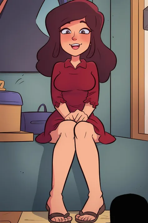 A woman in a vintage-inspired floral dress, her hair styled in loose waves, with a confident and radiant expression, feet out of frame,
masterpiece, best quality, intricate detail, anime screencap, <lora:JabComixStyle_v1.7:0.75> j4bc0m1x_jab style, j4bc0m1x_laz style