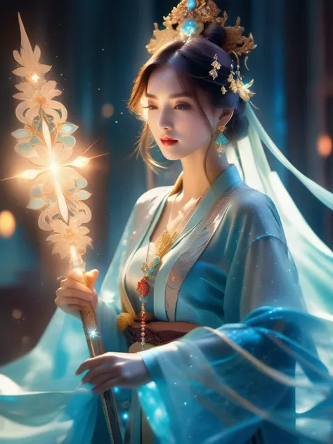 (mysterious:1.3), ultra-realistic mix fantasy, behind an asian woman holding a Excalibur,void energy diamond sword, mixes realistic and fantastical elements, vibrant manga, uhd image, glassy translucence, vibrant illustrations, ultra realistic, long hair, straight hair, head jewelly, jewelly, shawls,light In eyes, portrait, firefly, bokeh, mysterious, fantasy, cloud, abstract, night sky, flame, very detailed, high resolution, sharp, sharp image, 4k, 8k, masterpiece, best quality, magic effect, (high contrast:1.4), dream art, diamond, skin detail, face detail, eyes detail, mysterious colorful background,
(stochastic angle, stochastic pose,stochastic action),charming, alluring, seductive, erotic, enchanting,Grimoire,
luxury, jewelry, ornate, necklace, bracelet, hairpin,embroidery,(shiny see-through Hanfu:1),
Overhead view,A picture full of stories, GoPro, dynamic blur, long exposure, 1girl,Martial arts, vengeance, cinematic, highly detailed, chinese style, playing the light and shadow, bauhaus photography, fuj, 28mm. hypercolorful dreamscapes, camille claudel, selective focus, cyan - blue light ,3D
<lora:PAseer-SDXL-GoldenWindAndPalaceV1:0.8>,jinsixiangyun,traditional ,