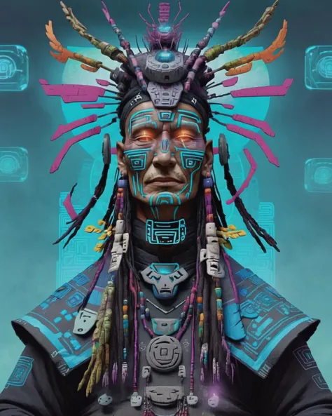 Cyber Shaman<lora:Cyber_Shaman_sdxl:1.0>