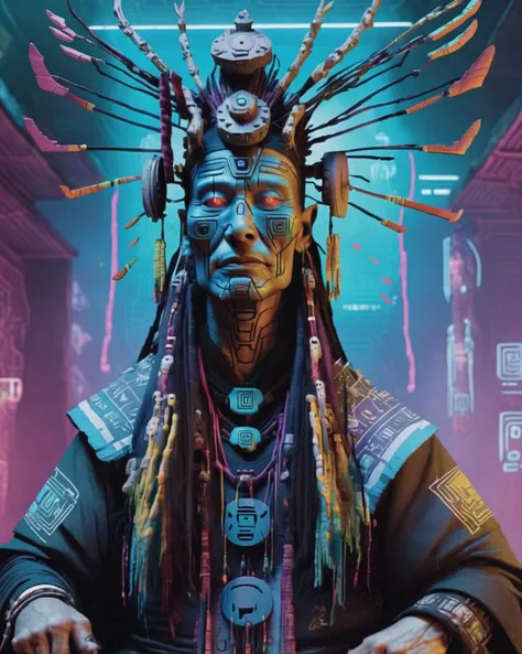 Cyber Shaman<lora:Cyber_Shaman_sdxl:1.0>