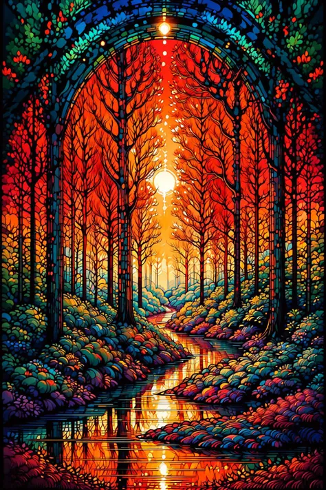 A st41nedg summer forest