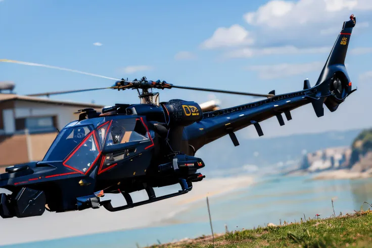 (masterpiece, best quality:1.2), ultra-detailed, helicopter (flying:1.5) EdobBlueThunder, (realistic:1.5), <lora:EdobBlueThunder_v1.0:1>