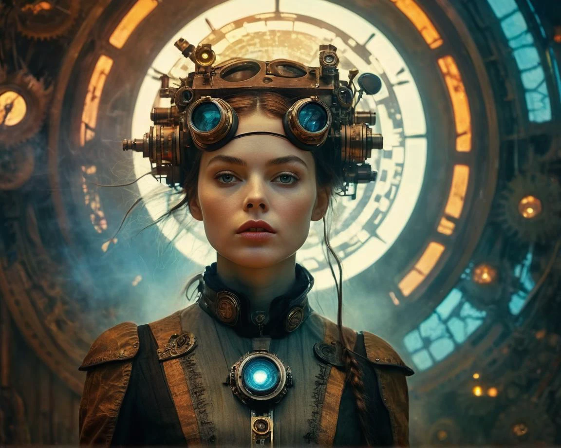Professional (cinematic shot:1.6) dark Chiaroscuro effect  sci-fi scene of a (man multicolor neon cyberspace battle with hundreds of holographic shapes ) breaking with (mighty evil spirit woman with glowing fractal outlines ) Petra (face looking furious:1.4) BREAK [Photography :photograph:0.90] retro science-fiction art by (Kenneth Rocafort:1.4) in the style of (David Carson:0.5), detailed [eyes | pupils | face | teeth ] Steadicam Shot BREAK film grain, natural skin, [hyper realistic | detailed | intricate ] [ best quality | hyper detailed | ultra realistic | HQ ] [8K | UHD | 16K | ornate | masterpiece art], sharp focus, bokeh, depth of field, rule of thirds, at Glowing sunsets noon  <lora:Euan Uglow Style:0.9> Euan Uglow Style page Jean-Baptiste Monge Style page <lora:steampunk_xl_v2:0.4> Steampunk  <lora:zavy-cntrst-sdxl:0.3> dark
