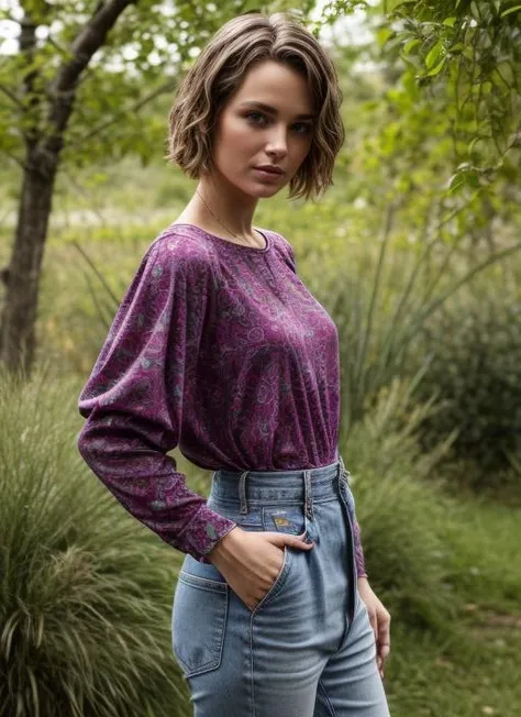 <lora:add_detail:1.5>, girl, purple sleeves, A valley forgotten by time,