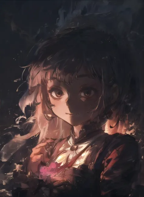 <lora:cutestyle:0.41>, [(chromatic aberration),(ultra-detailed),(disheveled hair):(chromatic aberration),(illustration),(magical cock),(beauty face),(cinematic lighting),(ultra-detailed),(best quality),(masterpiece):0.89]
[Layer patterns and shapes:Create a sense of depth with overlapping elements,Incorporate elements of nature in unexpected ways:0.52]
[Intricate Indian miniature:Charcoal sketching:0.15]
BREAK
[:portrait:0.09]
[ (A 9-year-old girl, with a concerned expression as she helps a lost animal): (A cute girl, around 7 years old, twirling around in a pink tutu and a big grin on her face):0.55]:1.5
[:Half-up, half-down rose gold waves:0.75]
[::0.95]
[():(dark skin):0.24]:1.5
[empty eyes:gradient eyes:0.48]
[Wrinkled and unkempt outfit::0.38]
BREAK
[::0.01]
BREAK
[Ash particles from a fire:Dreamy underwater scene:0.65]
BREAK
[:Abstract expressionism with spontaneous, emotional brushstrokes:0.9]
BREAK
[:Dexter,Dexter,Dexter,Dexter,Dexter:0.63], <lora:noline:-0.44> ,<lora:deluster1:-0.09>,<lora:ClothingAdjuster2:-0.8>,<lora:FIRE02:0.5>,<lora:flat1:0.21> ,<lora:sanDka1:-0.56>