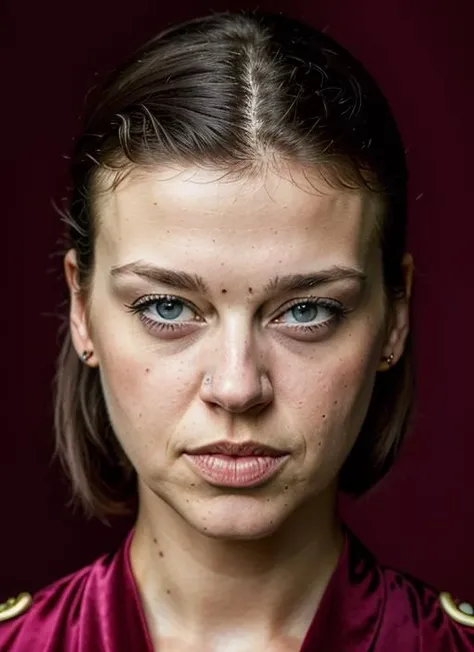 close up portrait of sks woman , by Flora Borsi, style by Flora Borsi, bold, bright colours, ((Flora Borsi)), by Jimmy Nelson, <lora:lora-small-adrianne-palicki-v1:1>