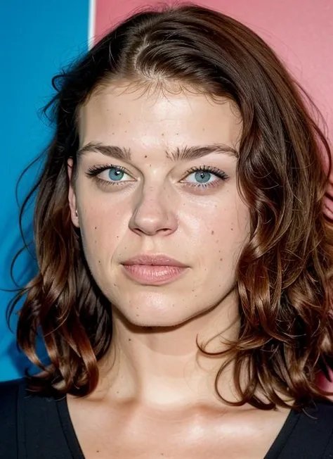 close up portrait of sks woman , by Flora Borsi, style by Flora Borsi, bold, bright colours, ((Flora Borsi)), by William Eggleston, <lora:lora-small-adrianne-palicki-v1:1>