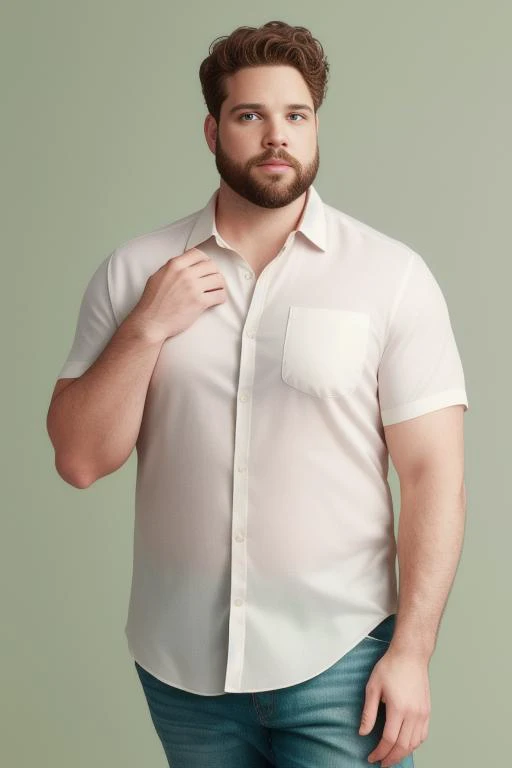 (gregnobodysd15 in a white shirt), (realistic, best quality, photo-realistic, best quality:1.3), SFW, (Medium shot, Dutch Angle Shot, shot by Nikon camera, Shot on 28mm film, Deep focus, 85mm lens), (Dusty Rose, Sage Green, and Ivory colors, Rich colors)