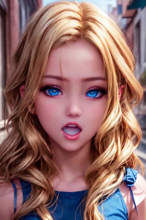 ((Fellatio,blowjob,handjob,unsensord,hetero,tongue out,long tongue, looking at penis:1.5)),realistic, (metal collar for slaves、real image, intricate details, close up of face), compensate, parted lips, very detailed, perfect face,(shiny skin:1.5), expensive, shining coral lips,(twintail honey blonde hair:1.2), (Beautiful bright blue eyes), sexy, blush, saggy breasts, Queen, crown,(underground、dark dungeon:1.5,heterosexuality)