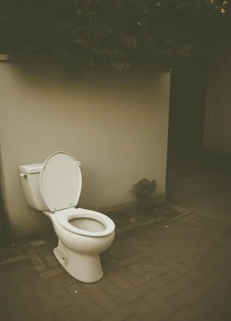 polaroid film photography, toilet on the side of a residential street in the suburbs
<lora:Polaroid_Film-000005:1.0>