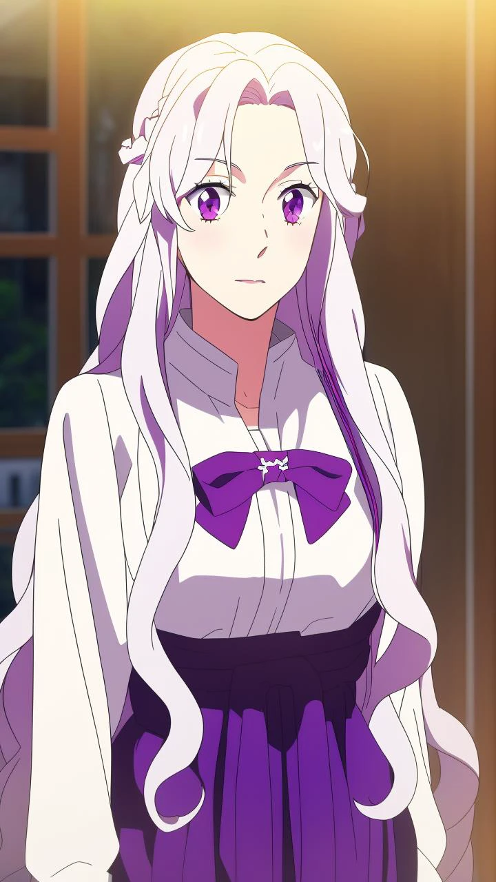 masterpiece, best quality,
<lora:Abigail-002-000007:0.7> abigail, long hair, solo, looking at viewer, purple eyes, very long hair, white hair, pink eyes, curly hair
vivid colors,
1girl, (solo)
(" ":1.2)
front view
" "
<lora:shinkai_makoto_offset:1> SHINKAI MAKOTO, KIMI NO NA WA, TENKI NO KO, KOTONOHA NO NIWA
