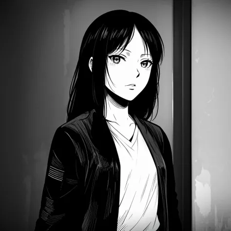 masterpiece, best quality,
vivid colors,
1girl, (solo)
(" ")
" ",
brown eyes
long hair
sexy clothes
close-up,
dystopian
<lora:marvin:0.66> MANGA, GREYSCALE, MONOCHROME