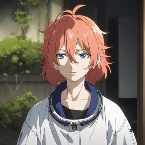 masterpiece, best quality,
vivid colors,
1girl, (solo)
(65 years old, 65y.o, (old, wrinkles:1.1))
red blond hair,
blue eyes
bedhead, messy hair
astronaut
jungle
dark, gloomy, depressive, depressing, bleak  
[(anime screencap:1.2):0.34]