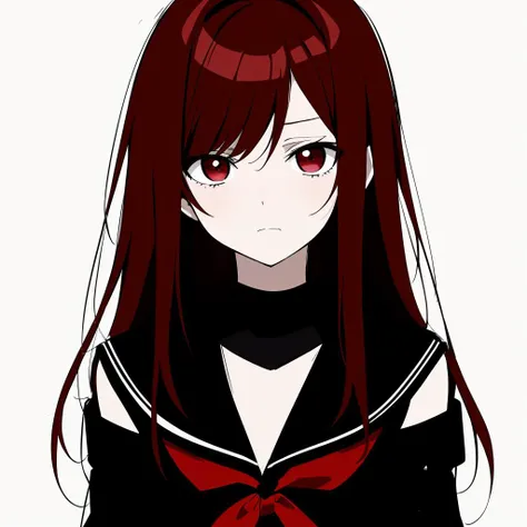 masterpiece, best quality,
vivid colors,
1girl, (solo)
(" ")
red brown hair,
black eyes
shoulder length hair
serafuku,
" "
dark, gloomy, depressive, depressing, bleak
(badly drawn, sketch)