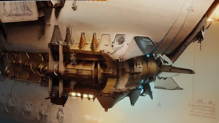 Spaceship with yellow lines,yellowed paper,Backround modern,technology, white,Picture of Award-winning works,(HD picture quality,Masterpiece,light red/blue text),SteampunkSchematics, <lora:GlowingRunesAIv2:1>, <lora:spaceship:1>, very detailed image,<lora:EnhancedDetail:0.8>